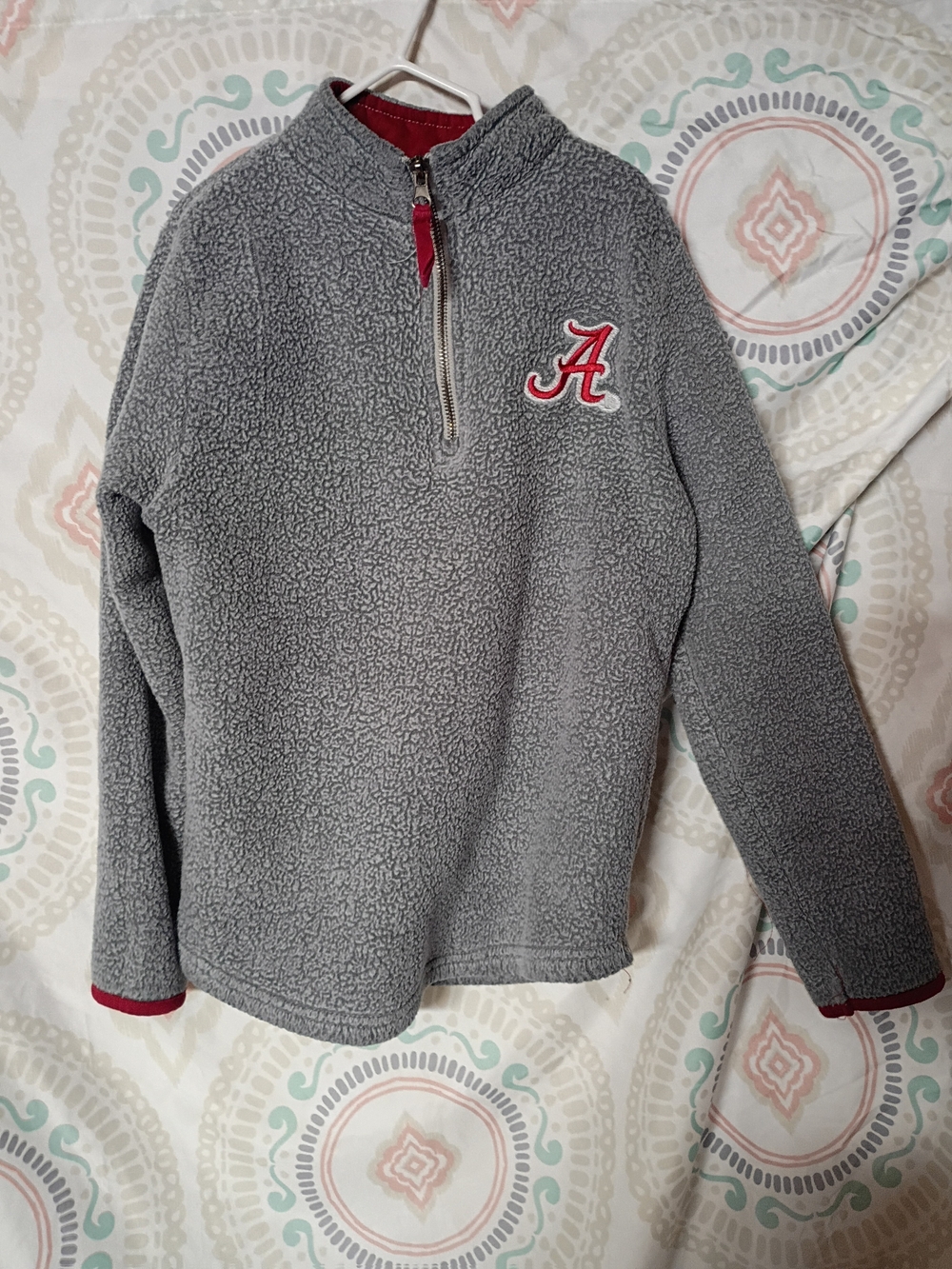 Colosseum Red and Gray Sherpa-Lined Jacket